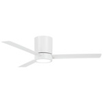 Roto Flush Ceiling Fan with Light - Flat White / Flat White