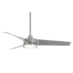 Veer Smart Ceiling Fan with Light - Brushed Nickel / Silver