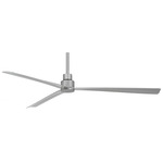 Simple Ceiling Fan - Silver / Silver