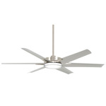 Deco Smart Ceiling Fan with Color Select Light - Brushed Nickel Wet / Silver