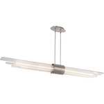 Luzerne Linear Pendant - Brushed Nickel / Clear