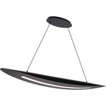 Black Jack Linear Pendant - Black / White