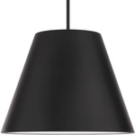Myla Color Select Outdoor Pendant - Black / Etched Glass