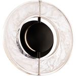 Cymbal Wall / Ceiling Light - Black / Cloudy