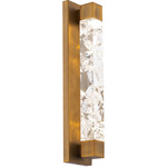 Terra Wall Sconce - Aged Brass / Clear