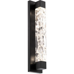 Terra Wall Sconce - Black / Clear