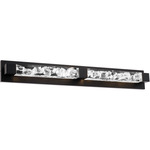 Terra Wall Sconce - Black / Clear