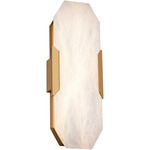 Toulouse Wall Sconce - Aged Brass / Alabaster
