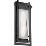 Haze Outdoor Wall Sconce - Black / Hazy