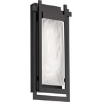 Haze Outdoor Wall Sconce - Black / Hazy