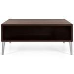 Sofa So Good Square Shelf - Polished Aluminum / Grey Stained Oak