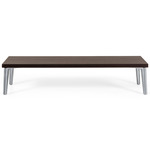 Sofa So Good Demi Table - Polished Aluminum / Grey Stained Oak