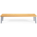 Sofa So Good Demi Table - Polished Aluminum / Natural Oak