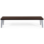 Sofa So Good Demi Table - Polished Aluminum / Wenge Stained Oak