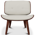 Nut Lounge Chair - Cinnamon Stained Oak / Oray Ronan Cream