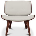 Nut Lounge Chair - Cinnamon Stained Oak / Oray Ronan Cream