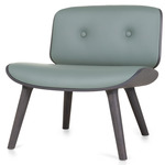 Nut Lounge Chair - Grey Stained Oak / Spectrum Agave Leather