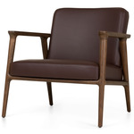 Zio Lounge Chair - Cinnamon Stained Oak / Spectrum Brown Leather