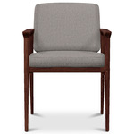 Zio Dining Chair - Cinnamon Stained Oak / Vesper Aluminum