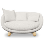 Love Sofa - White Wash Oak / Dodo Pavone White