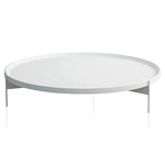 Abaco Low Coffee Table - Matte White Lacquer