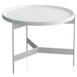 Abaco Tall Coffee Table - Matte White Lacquer