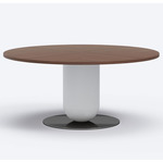 Ettore Dining Table - Titanium / Fog Grey / Walnut