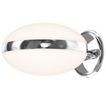Pillows Wall Sconce - Polished Chrome / White
