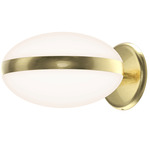 Pillows Wall Sconce - Brass / White