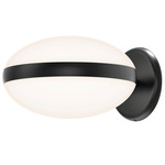 Pillows Wall Sconce - Satin Black / White