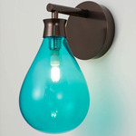 Cintola Wall Sconce - Satin Bronze / Turquoise