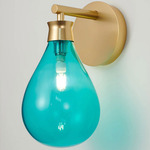 Cintola Wall Sconce - Satin Gold / Turquoise