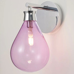 Cintola Wall Sconce - Polished Aluminum / Rose
