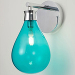 Cintola Wall Sconce - Polished Aluminum / Turquoise