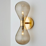 Cintola Twin Wall Sconce - Satin Gold / Bronze
