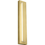 Aspen Outdoor Wall Sconce - Natural Brass / Frosted