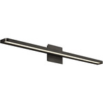 Banda Bathroom Vanity Light - Dark Bronze / Clear