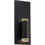 Dobson II Wall Sconce - Matte Black / Crystal