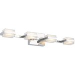 Kamden Bathroom Vanity Light 277V - Chrome / Clear