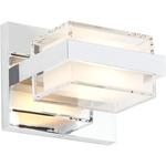 Kamden Wall Sconce 277V - Chrome / Clear