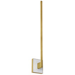 Klee Wall Sconce 277V - Natural Brass / White Marble