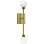 Mara Wall Sconce 277V - Aged Brass / Frosted