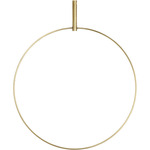 Trellis Round Pendant Accessory - Natural Brass