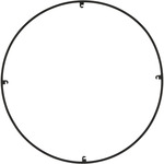 Trellis Spacer Round - Nightshade Black