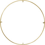 Trellis Spacer Round - Natural Brass