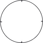 Trellis Spacer Round - Nightshade Black