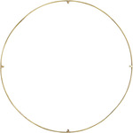 Trellis Spacer Round - Natural Brass