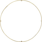 Trellis Spacer Round - Natural Brass