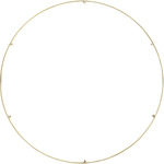 Trellis Spacer Round - Natural Brass