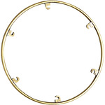 Trellis Spacer Round - Natural Brass